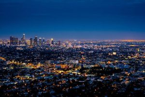 New York vs Los Angeles skyline