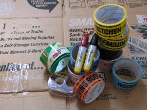 tapes to help you learn what to pack in large moving boxes