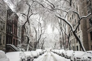 Moving from Brooklyn to Newark - snowy street in NYC