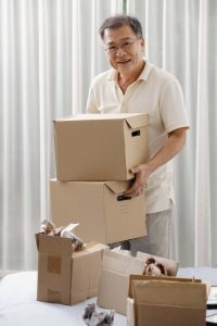 man with a moving box