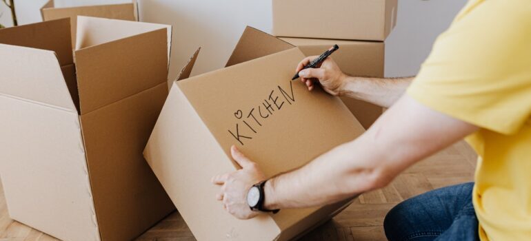 Packing the kitchen