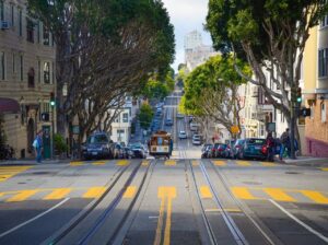 trolleys in San Francisco