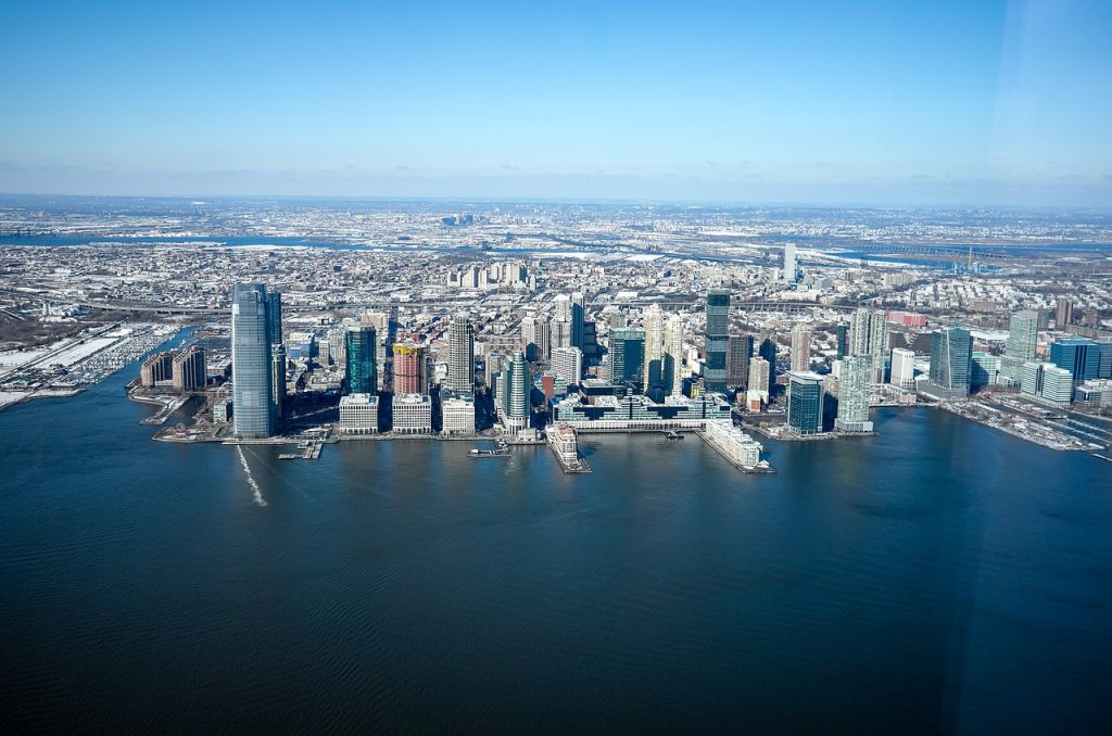 New Jersey skyline. If you're moving from Brooklyn to New Jersey, call us and we'll help.